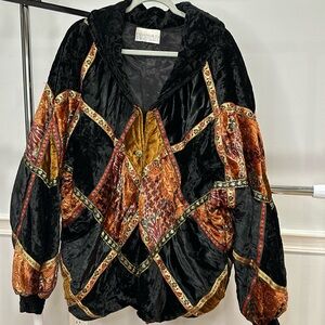 Passports of Pier 1 imports patchwork velvet jacket no size tag large or XL